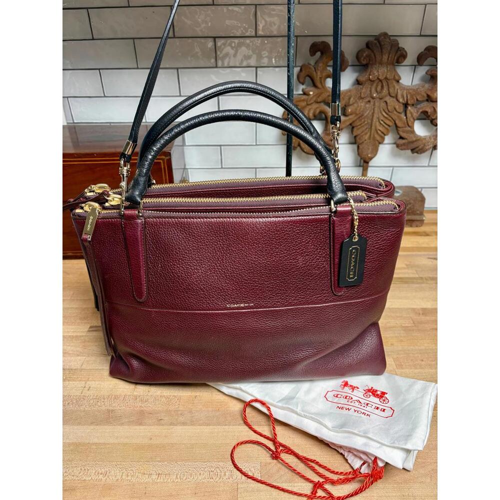 Coach Weekend Borough Bag - Oxblood NWT